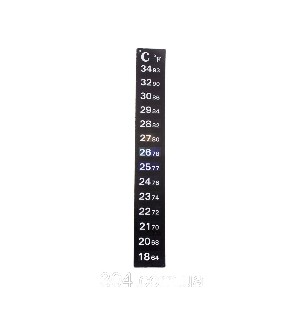 Термометр наклейка 18 - 34 °