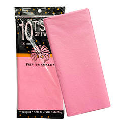 Папір тишею рожевий, 10 шт., розмір 65*50 см