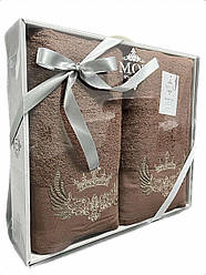 Подарунковий набір рушників MOZ Туреччина Коричневий