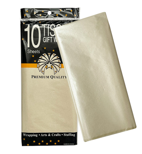 Папір тишею бежевий, 10 шт., розмір 65*50 см
