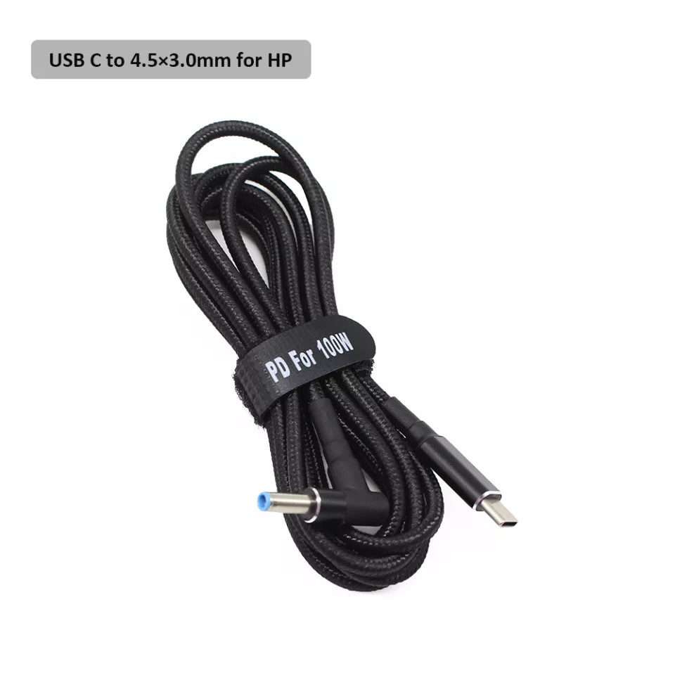Кабель для зарядки HP 100W Type-C на DC 4.5×3.0