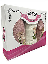 Подарунковий набір рушників Moz Туреччина Пудра