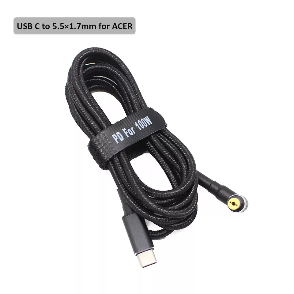 Кабель для зарядки Acer 100W Type-C на DC 5.5×1.7