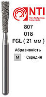 807L-018-FG NTI Бор Алмазный обратный конус для турбинного наконечника ( Синий / Серый ) 807.314.018 M