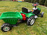 Дитячий акумуляторний трактор з причепом TM Pilsan 05-116, фото 7