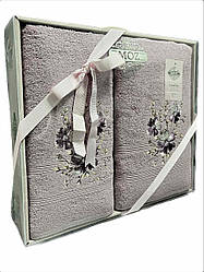 Подарунковий набір рушників MOZ Туреччина Лавандовий