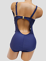 ОПТ Закритий купальник із сіткою Z.Five 75907 синій на 48 50 52 54 56 розмір, фото 3