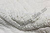 Индийский коврик ручной работы для ванной "Волна", цвет - белый, фото 2
