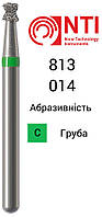 813-014-FG NTI Бор Алмазный двойной конус для турбинного наконечника ( Зеленый ) 813.314.014 C