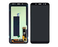 Дисплей для Samsung J600 Galaxy J6 (2018) с чёрным тачскрином OLED