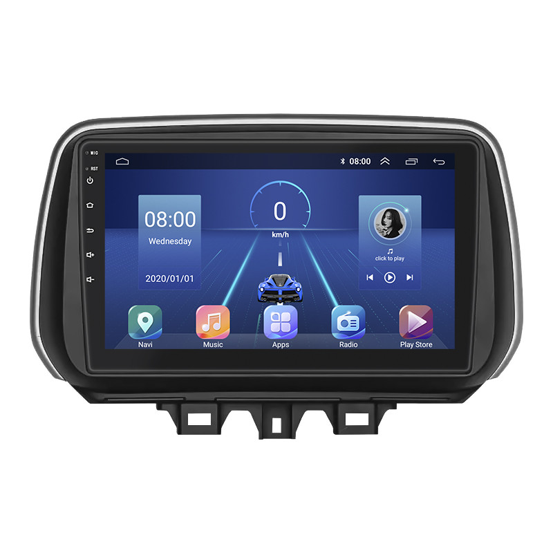 Штатна магнітола Lesko для Hyundai Tucson III Рестайлінг 2018-2021 екран 10" 4/64Gb 4G Wi-Fi GPS Top Хюндай