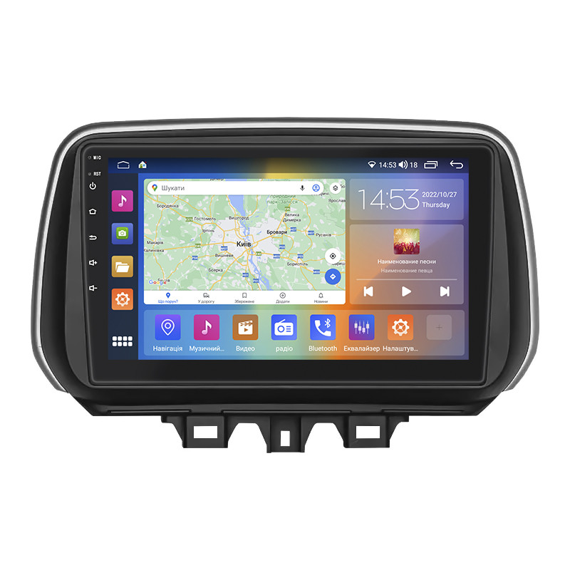 Магнітола Lesko для Hyundai Tucson III Рестайлінг 2018-2021 IPS 10" 2/32Gb CarPlay 4G GPS Prime Охолодження