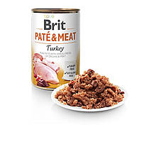 Влажный корм для собак Brit Pate & Meat Turkey 400 г (курица и индейка)