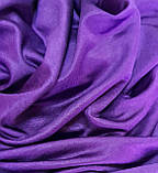 Трикотаж креповий з блиском бузковий, фото 3