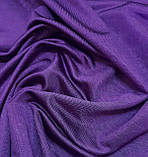 Трикотаж креповий з блиском бузковий, фото 2