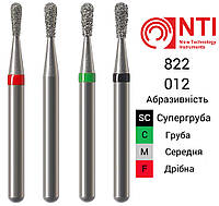 822-012-FG NTI Бор Алмазный грушевидный ( груша ) для турбинного наконечника 822.314.012