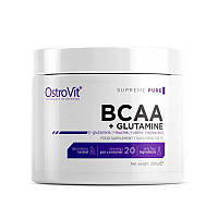 Аминокислоты Бцаа Ostrovit BCAA+L-Glutamine 200 грамм ( без вкуса )