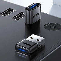 Бездротовий адаптер Baseus BA04 mini Bluetooth 5.0 адаптер USB приймач комп'ютерний передавач, фото 2