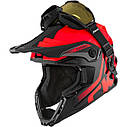 Мотошолом кросовий з окулярами CKX titan black/red, фото 4