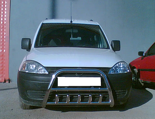 Кенгурятник WT003 (нерж.) Opel Combo 2002-2012