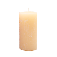 Свеча цилиндрическая Candlesense Decor Rustic кремовая 120*60 (38 ч)