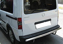 Захист заднього бампера дуга AK002 нерж Opel Combo 2002-2012