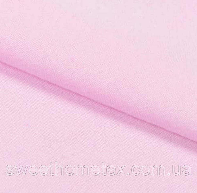 Ткань фланель байковая однотонная гладкокрашенная розовая (ID ...