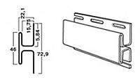 Соединительная планка. Н-профиль. Профиль соединительный. Белый.