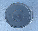 Відро пластикове 17 літрів із металевою ручкою чорне Ø 33 см h=28 см (ПолімерАгро), фото 4