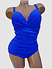 Суцільний купальник Люкс 3902 яскраво-синій на 50 52 54 56 58 розмір, фото 2