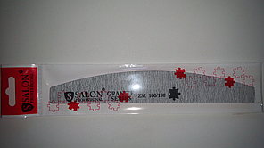 Пилка Salon Professional, 100/180, сіра, "човник GRANITE