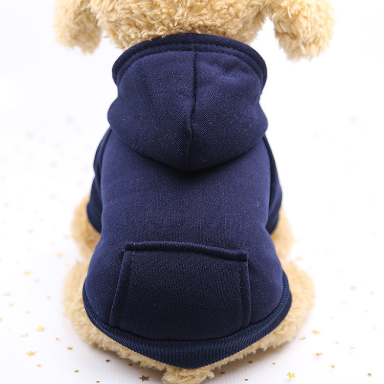 Толстовка з кишенею для котів Pet Style "Однотон" Синя XS, фото 1