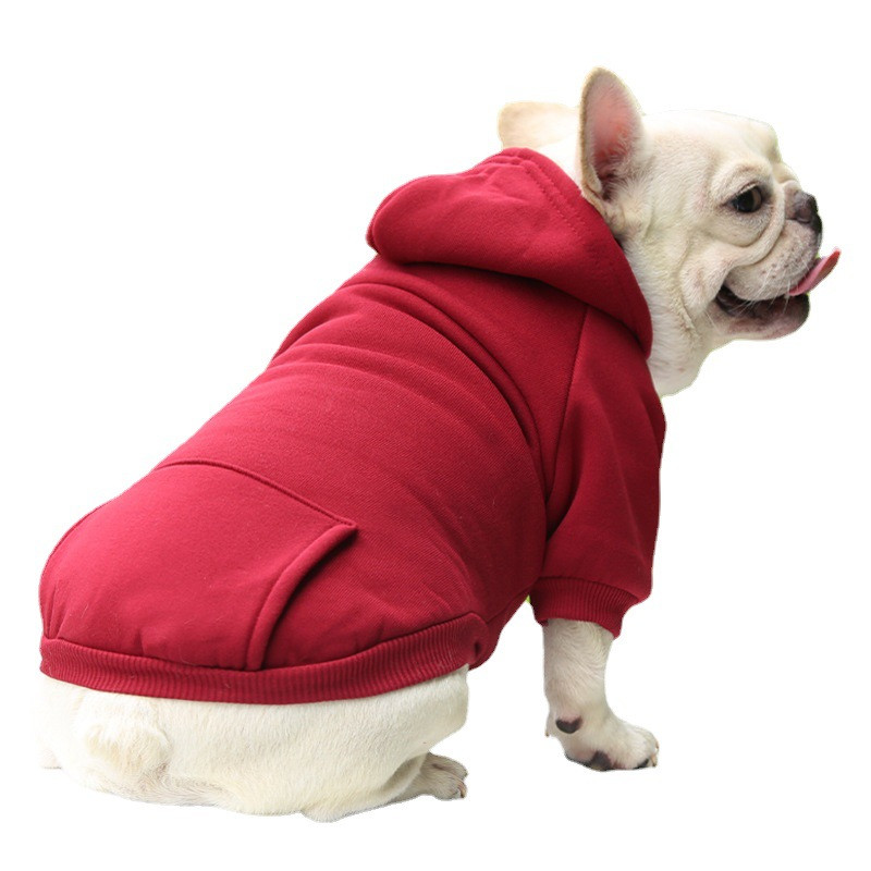 Толстовка з кишенею для собак Pet Style "Однотон" Червона XS