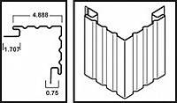 Угол наружный. Угол для сайдинга белый