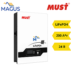 Акумуляторна батарея MUST LiFePO4 24 V 200 Ah (LP16-24200)