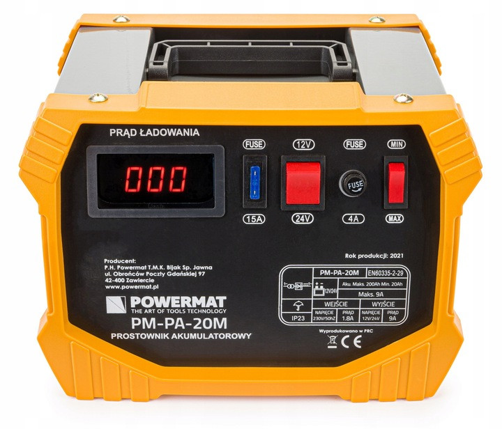 Зарядний пристрій трансформаторний POWERMAT 18A 12 V / 24 V