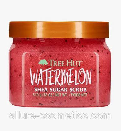 Цукровий скраб з олією ши Кавун Tree Hut Shea Sugar scrub Watermelon 510 гр