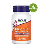 Now Foods, GlucoFit, Листья банаба, 60 капсул. Контроль сахара в крови