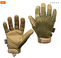 Перчатки тактические полнопалые ARES UAD Койот (XL), Рукавицы штурмовые с закрытыми пальцами для ВСУ