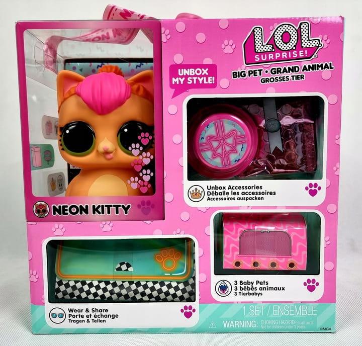 L.O.L. SURPRISE Big Pets LOL Surprise Big Pet Neon Kitty 577720