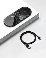 Бездротовий зарядний пристрій Baseus Digital LED Display 2 in 1 (20W) WXSX010101 - Black