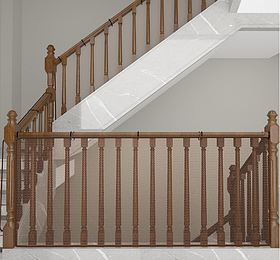 Захисна сітка на балясину від дітей 200*78 см Коричневий (00162)