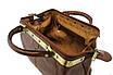 Жіночий сумка-саквояж повсякденний шкіряний стильний міський класичний рудий, фото 4
