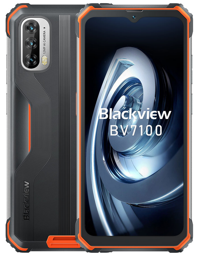 Blackview BV7100 6.583" 6GB RAM 128GB ROM 13000мАч 12MP 4G IP68 IP69K NFC Android12 Orange