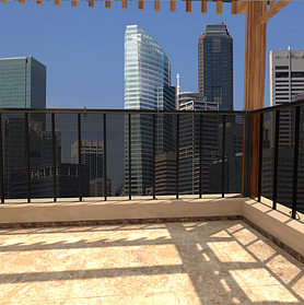 Захисна сітка від дітей на сходи, балкон 300*78 см Чорна (00242)