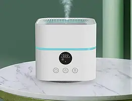 Багатофункціональний 4-в-1 очищувач повітря Porto-101 із зволожувачем повітря, 4-ст. HEPA-фільтром, іонізатором та нічником