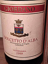 Вино 1999 року Dolcetto D`Alba Італія, фото 2