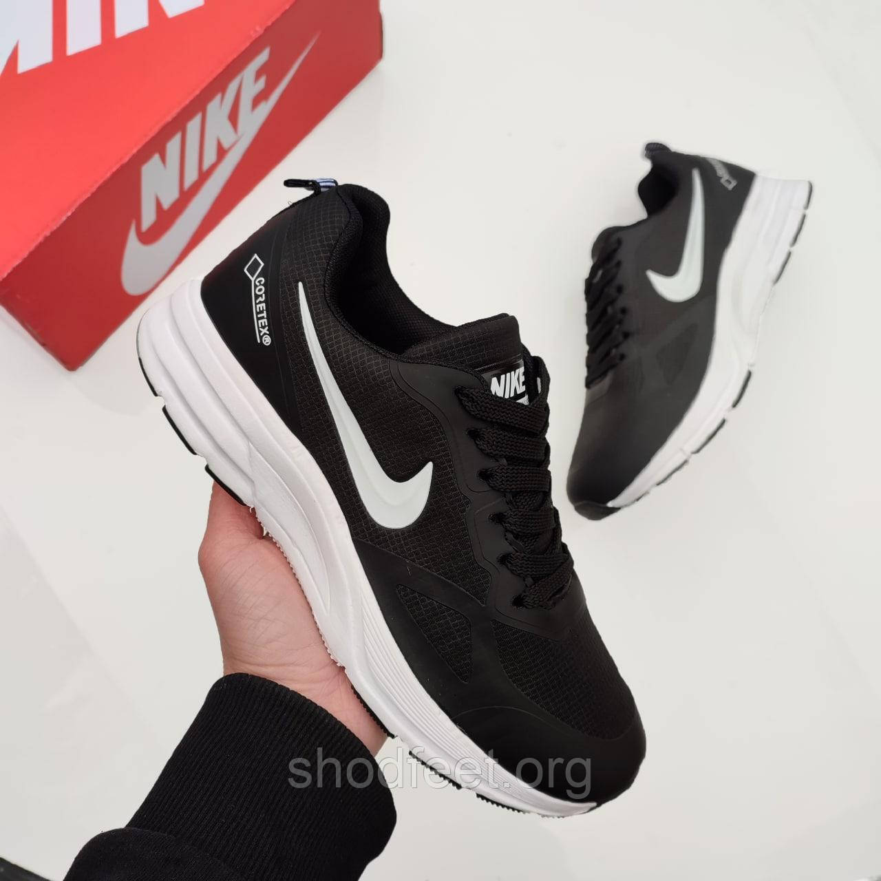 Чоловічі кросівки Nike Shield Gore-TEX Black White, фото 1