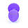 Анальна пробка Jawellery Small фіолетова з червоним каменем, фото 5