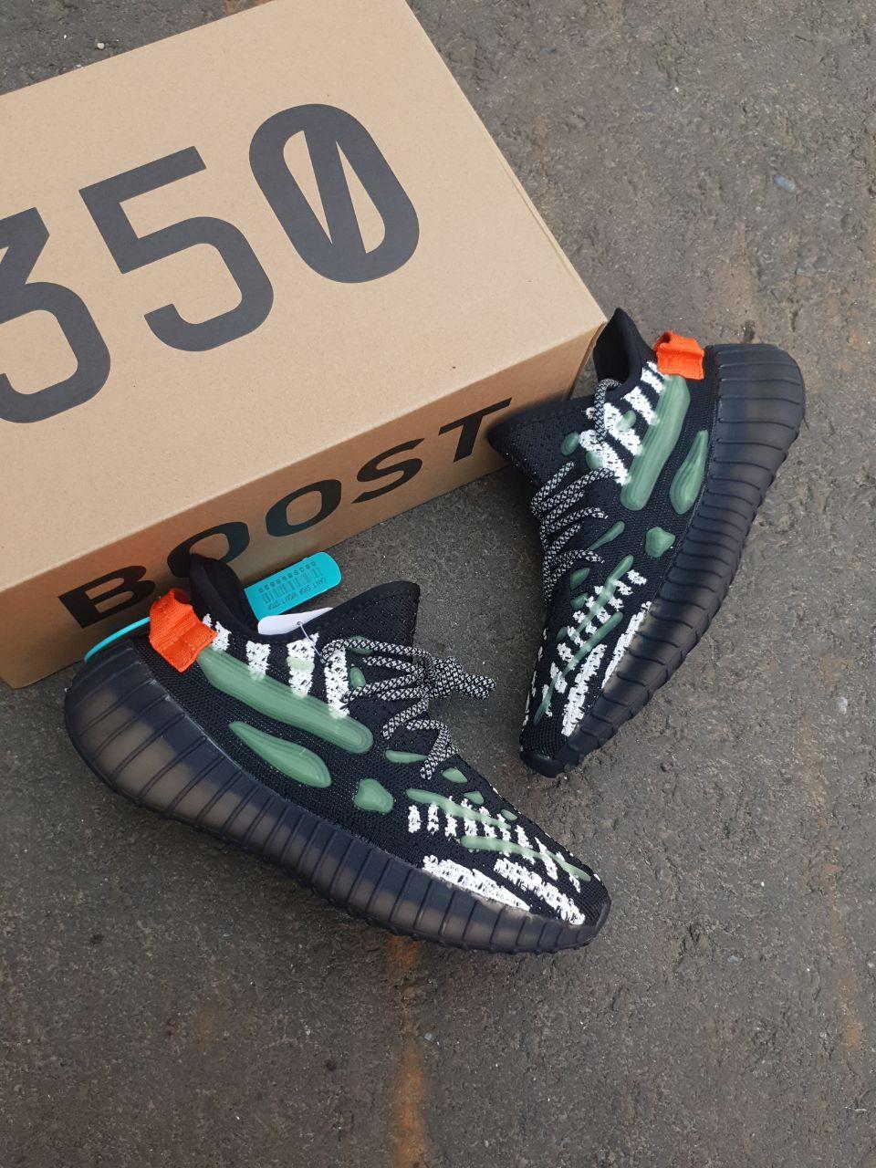 Adidas Yeezy Boost 350 v3 Black Green Orange